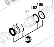 Rondelle de butée de percussion pour GBH 5-40 DE